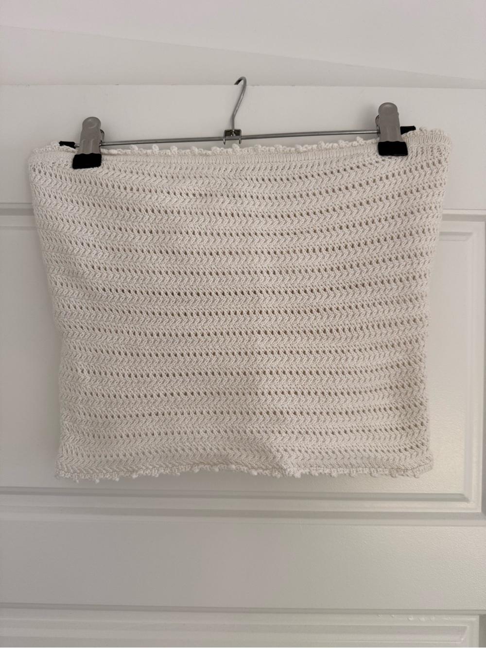 Abercrombie crochet Tube top- Cream